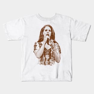 Lana Del Rey - Vintage Art Kids T-Shirt